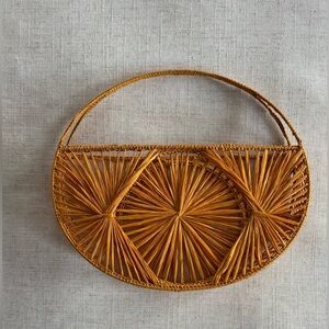 Round Woven Straw Bag